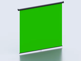 Green screen background screen background wall 3d model
