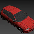 Red Two Door Car With Sleek Exterior Design And Modern Styling Features