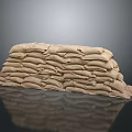 Stacked Heavy Duty Sandbags For Home Emergency Preparedness And Flood Protection