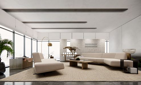 Modern Living Room Living Room Reception Room 3d model