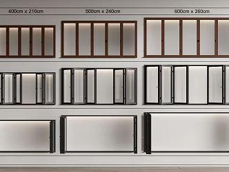 Folding door folding window sliding window 3d model