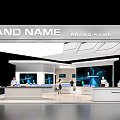 science and technology booth su model 3d model