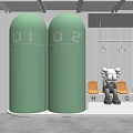 Modern Rest Area Clothing Store Rest Area 3d model