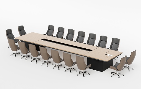 Modern Conference Tables and Chairs 3d model