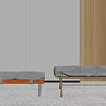 Modern Bed End Stool Bed End Stool Combination 3d model
