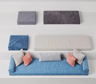 Modern Cushion Pillow 3d model