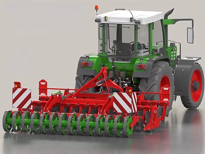 Transplanter Harvester Planter Agricultural Machinery Agricultural Tractor 3d model
