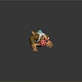 Animated Gorilla Character With Red White Polka Dot Bandana Sunglasses And Dynamic Pointing Pose