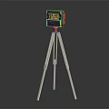 Modern Electronic Device On White Tripod Stand With Black Body Design