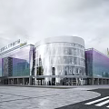 Changchun Global Plaza Modern Commercial Complex Featuring Glass Curtain Walls And Contemporary Retail Spaces