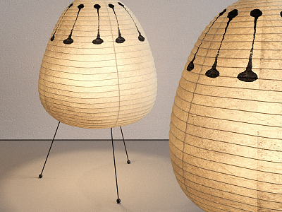 Modern table lamp paper table lamp model