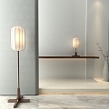 Floor Lamp Table Lamp Combination New Chinese Zen Style 3d model