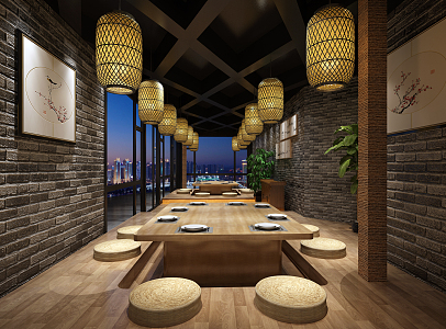 Chinese Restaurant 3d model