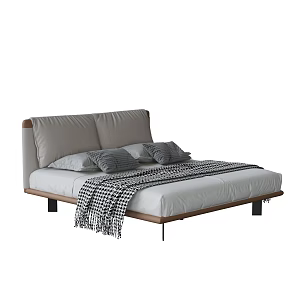 Modern Double Bed 3d model