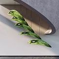 Green Leaf Shaped Hanging Pendant with Multiple Leaves and Modern Natural Design