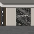 Modern Front Desk Background Wall Simple Background Wall Front Desk Reception Area Background Wall Company Front Desk Background Wall 3d model