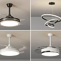 Modern Ceiling Fan with Light Fixture for Contemporary Home Interiors Design