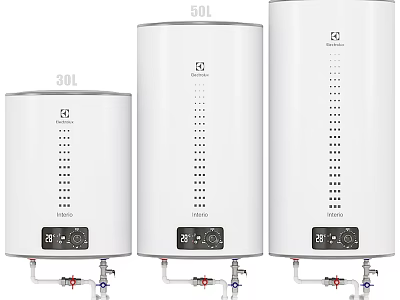 Home Electric Water Heaters With 30L 50L Capacity And Control Panels 3d model
