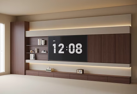 Modern TV background wall TV wall TV cabinet 3d model