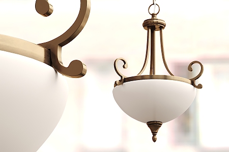 European chandelier classical chandelier 3d model