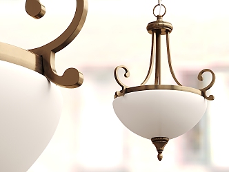 European chandelier classical chandelier 3d model