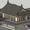Traditional Chinese Ancient Architecture With Classic Roofs Multiple Buildings And Courtyard Layout