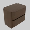 Natural Wood Chest of Drawers With Two Drawers And Simple Design For Bedroom