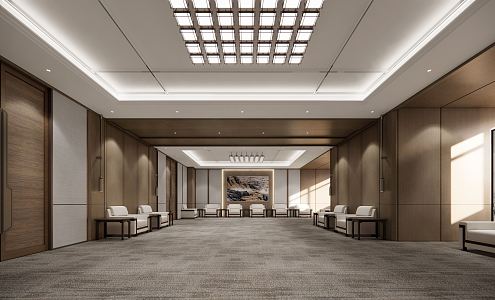 New Chinese Reception Room VIP Reception Room 3d model