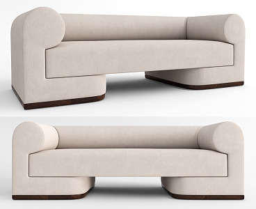 Modern Multiplayer Sofa Dahlem Double Sofa Double Sofa 3d model