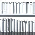 Various Styles of Classical Roman Columns with Ornate Capitals and Architectural Details