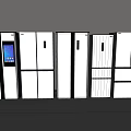 Sleek White Refrigerators And Freezers With Various Door Styles And Digital