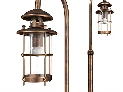 Retro outdoor lamp 3d model