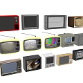 Vintage and Classic Televisions Collection Featuring Various Retro Styles and Designs
