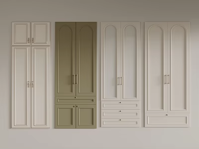 Modern Wardrobe Doors With Diverse Styles And Finishes 3d model