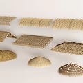 Crop Stalks Used For Traditional Thatched Roofs In Various Shapes