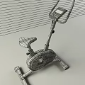 Indoor Stationary Bike For Home Gym With Black Seat Display Screen And Stable Frame