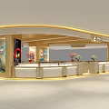 Elegant Jewelry Store Interior Design With Luxury Display Cases Illuminated Counter And Decorative Elements