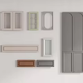 Various Wardrobe Doors in Different Styles and Color Options for Home
