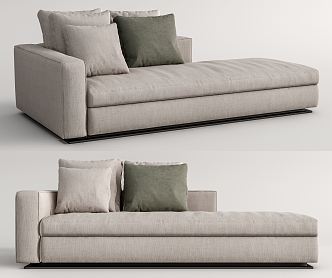 Modern chaise longues chaise longues beauty double sofa 3d model