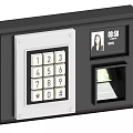Commercial Security Access Control Device With Fingerprint Scanner Keypad And Time