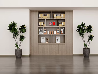 Modern File Cabinet Bookcase Office Cabinet 3d model
