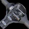 Automobile differential system differential auto parts 3d model
