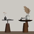 Middle Ancient Side Table Modern Side Table Solid Wood Side Table 3d model