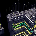 Future Architecture Design Multiple Modern Buildings With Vibrant Neon Lights And Reflective Surfaces