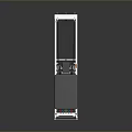 Pilates Reformer Equipment With White Frame Gray Bed Surface Cables And Springs