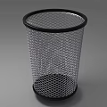 Public Facility Metal Mesh Trash Can With Black Rim Sturdy Design For Public Spaces