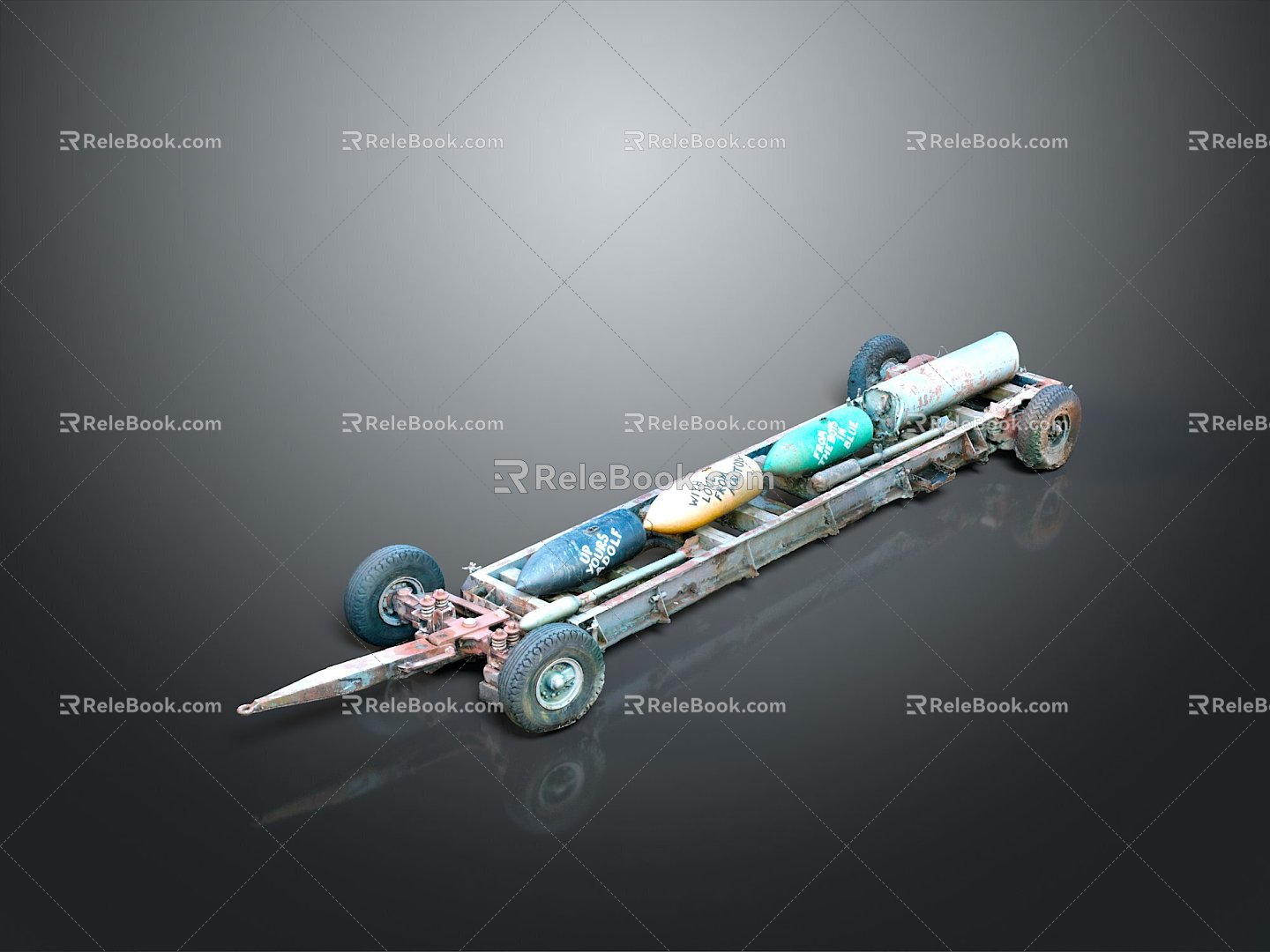 bomb missile airborne missile ship missile cruise missile high altitude bomb guided weapon cruise weapon 3d model