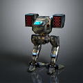Mech Warrior Mech Soldier Machine Battlearm Mechanical Battlearm Machine Fighter Robot 3d model