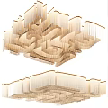 Layered Modern Artistic Chandelier With Unique Design For Home Interior Decor
