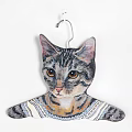 Creative Clothes Hangers With Animal Head Shapes And Colorful Outfits